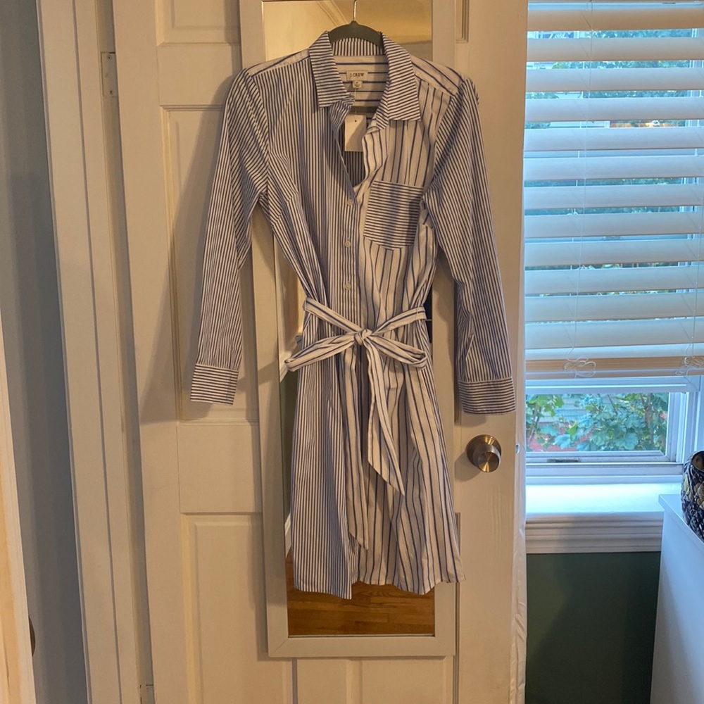 New with tags, jcrew shirt dress, size 6